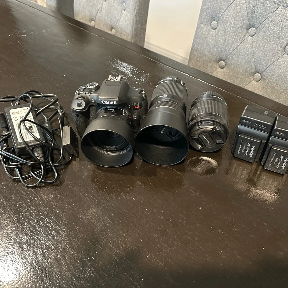 Canon Rebel T6i with Lens Bundle